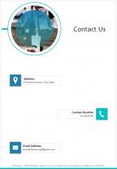Contact Us Partnership Proposal One Pager Sample Example Document