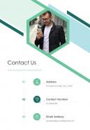Contact Us Photography Project Proposal One Pager Sample Example Document