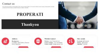 Contact Us Properati Investor Funding Elevator Pitch Deck