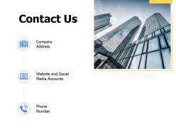 Contact us social media accounts k343 ppt powerpoint presentation icons