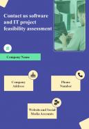 Contact Us Software And IT Project Feasibility Assessment One Pager Sample Example Document