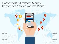 Contactless e payment money transaction services across world
