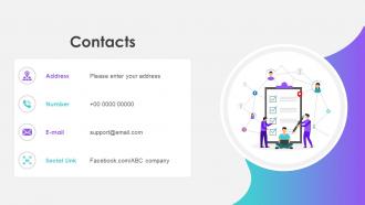 Contacts Social Media Pitch Deck Startup Ppt Templates