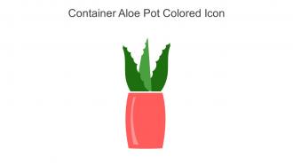 Container Aloe Pot Colored Icon In Powerpoint Pptx Png And Editable Eps Format