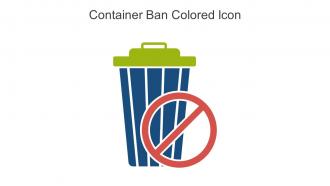 Container Ban Colored Icon In Powerpoint Pptx Png And Editable Eps Format