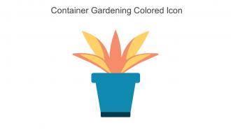 Container Gardening Colored Icon In Powerpoint Pptx Png And Editable Eps Format