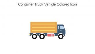 Container Truck Vehicle Colored Icon In Powerpoint Pptx Png And Editable Eps Format