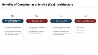 Containerization Technology Benefits Of Container As A Service Architecture