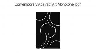 Contemporary Abstract Art Monotone Icon In Powerpoint Pptx Png And Editable Eps Format