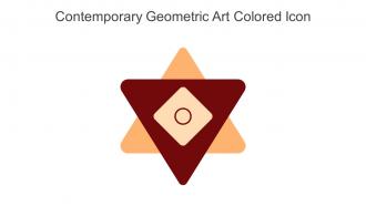 Contemporary Geometric Art Colored Icon In Powerpoint Pptx Png And Editable Eps Format
