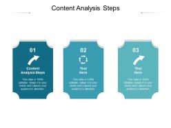 Content analysis steps ppt powerpoint presentation icon skills cpb