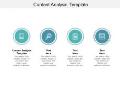 Content analysis template ppt powerpoint presentation icon cpb