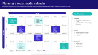 Content And Inbound Marketing Strategy Planning A Social Media Calendar Ppt File Example File