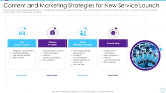 Content And Marketing Strategies For New Service Launch