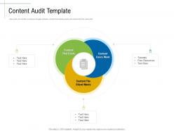 Content audit template content marketing roadmap ideas acquiring new customers ppt ideas