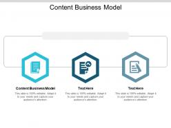Content business model ppt powerpoint presentation show picture cpb