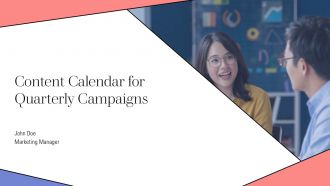 Content Calendar For Quarterly Campaigns PPT Sample AT Content Calendar For Quarterly Campaigns PPT Sample AT