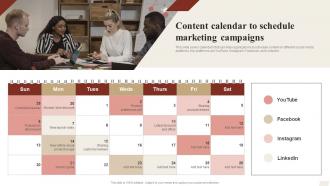 Content Calendar To Schedule Marketing Campaigns Ways To Optimize Strategy SS V