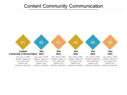 Content community communication ppt powerpoint presentation layouts visual aids cpb