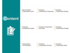 Content compensation structure l313 ppt powerpoint presentation aids