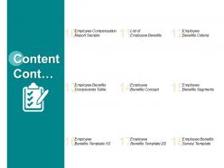 Content cont benefits segments l314 ppt powerpoint presentation pictures