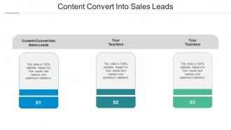 Content convert into sales leads ppt powerpoint presentation portfolio objects cpb
