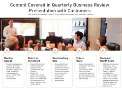 Content covered in quarterly business review presentation with customers