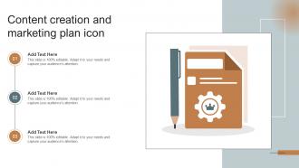 Content Creation And Marketing Plan Icon