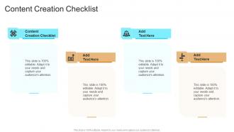 Content Creation Checklist In Powerpoint And Google Slides Cpb
