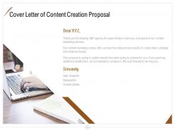 Content Creation Proposal Powerpoint Presentation Slides