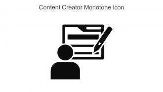Content Creator Monotone Icon In Powerpoint Pptx Png And Editable Eps Format