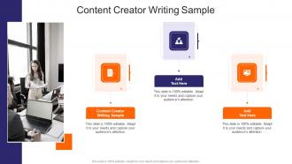 Content Creator Writing Sample In Powerpoint And Google Slides Cpb