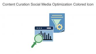 Content Curation Social Media Optimization Colored Icon In Powerpoint Pptx Png And Editable Eps Format