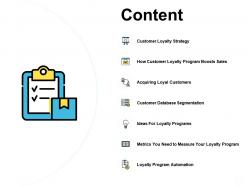 Content customer loyalty strategy a482 ppt powerpoint presentation microsoft
