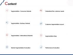 Content Customer Segmentation Layout Ppt Powerpoint Presentation File