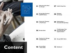 Content dashboard ppt powerpoint presentation file templates