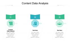 Content data analysis ppt powerpoint presentation infographic template graphics template cpb