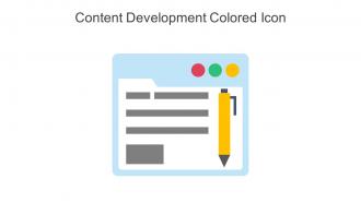 Content Development Colored Icon In Powerpoint Pptx Png And Editable Eps Format