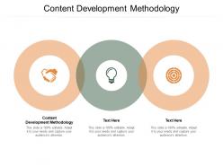 Content development methodology ppt powerpoint presentation show good cpb