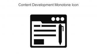 Content Development Monotone Icon In Powerpoint Pptx Png And Editable Eps Format