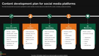 Content Development Plan For Social Media Platforms
