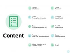 Content disaster assessment ppt powerpoint presentation file format