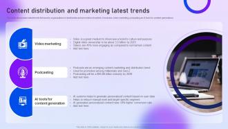 Content Distribution And Marketing Latest Trends Content Distribution Marketing Plan