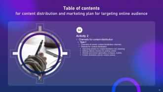 Content Distribution And Marketing Plan For Targeting Online Audience Complete Deck Analytical Slides