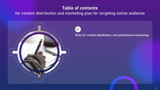 Content Distribution And Marketing Plan For Targeting Online Audience Complete Deck Analytical Idea