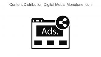 Content Distribution Digital Media Monotone Icon In Powerpoint Pptx Png And Editable Eps Format