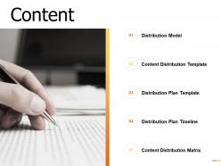 Content distribution plan template ppt powerpoint presentation gallery shapes