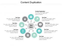 Content duplication ppt powerpoint presentation gallery deck cpb