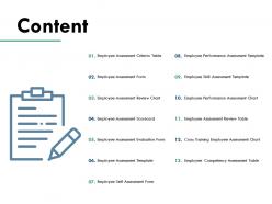 Content employee assessment form performance assessment c719 ppt powerpoint presentation summary microsoft