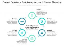 Content experience evolutionary approach content marketing ppt powerpoint presentation gallery file formats cpb
